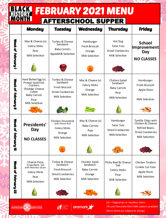 School Meals and Nutrition Chicago Public Schools