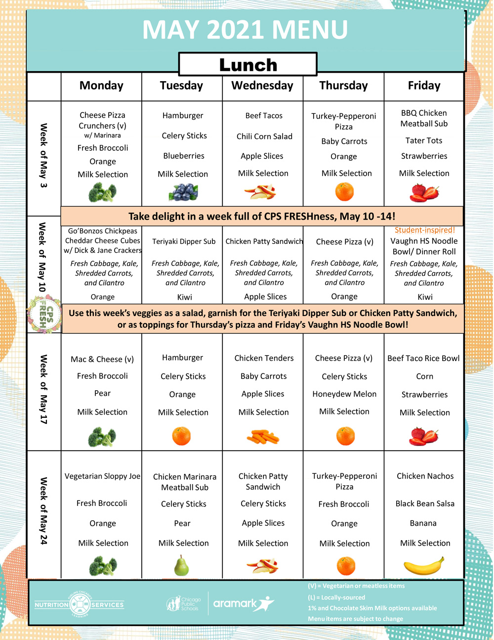 School Meals and Nutrition Chicago Public Schools
