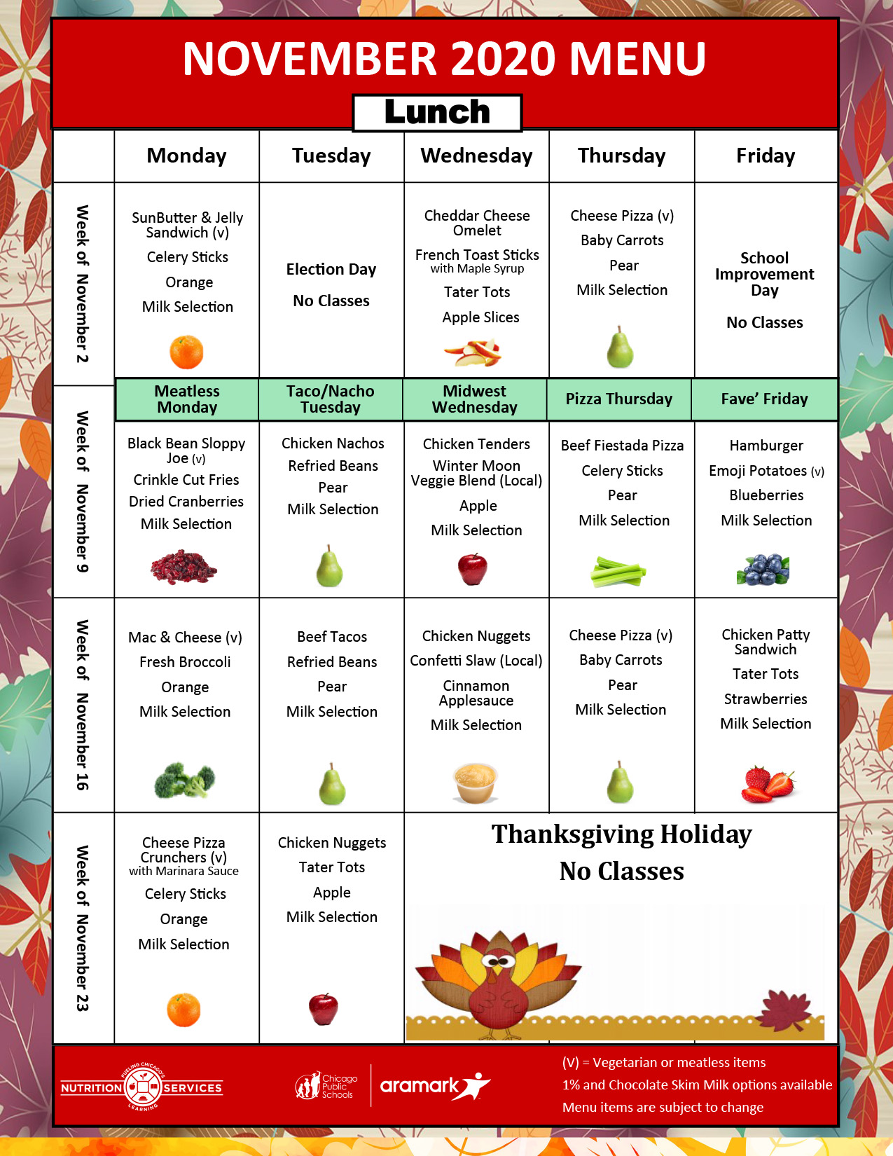School Meals and Nutrition Chicago Public Schools