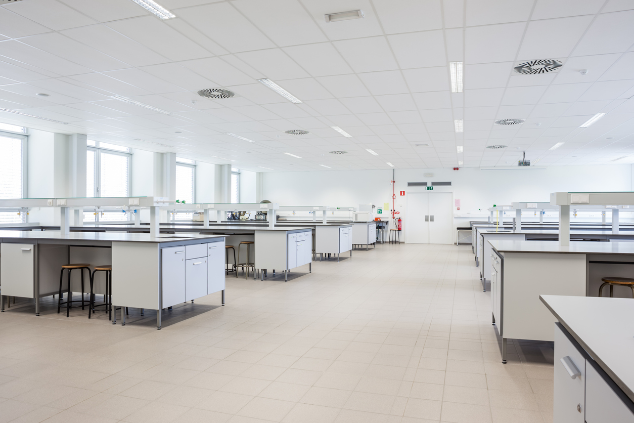 Empty science lab