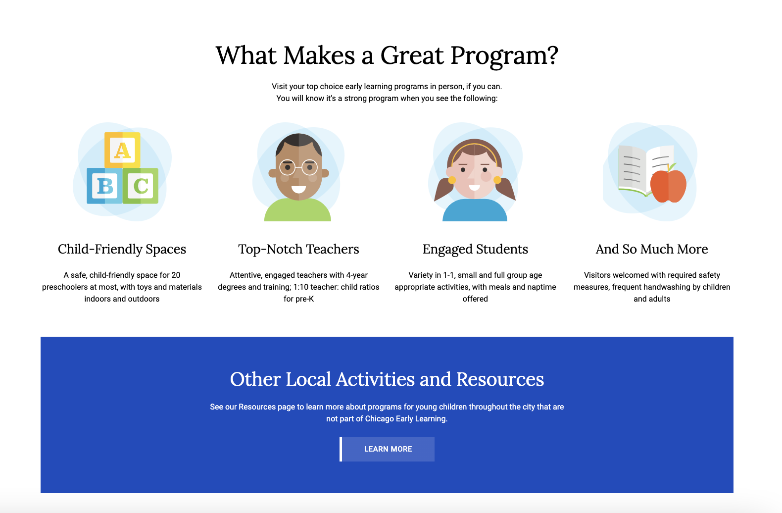 Chicago Early Learning Programs