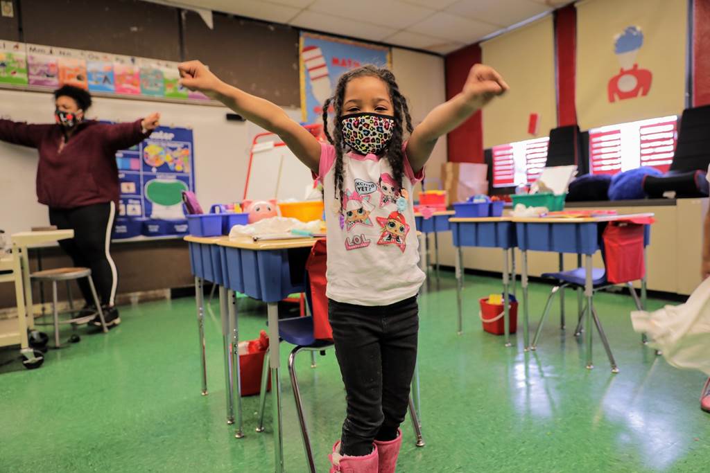 Young child playing