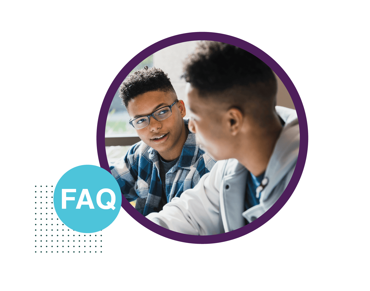 FAQ - Two Students Talking