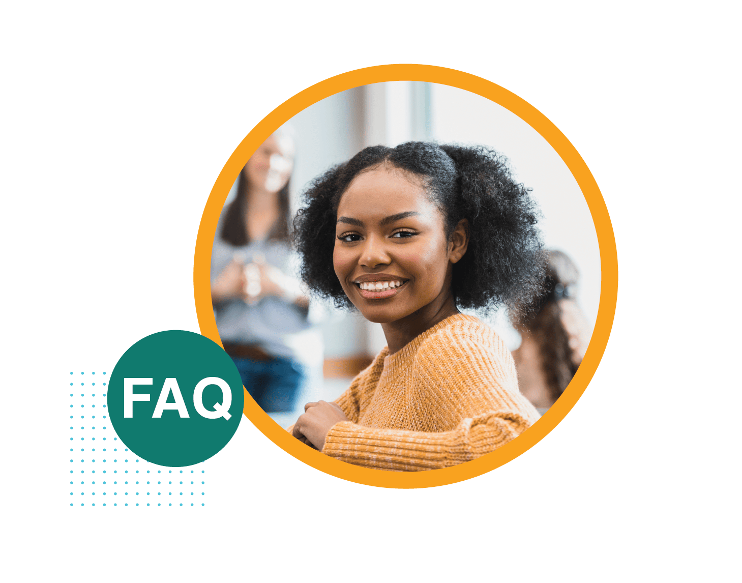 FAQ - Student Smiling