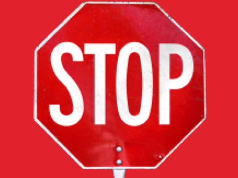 red stop paddle image
