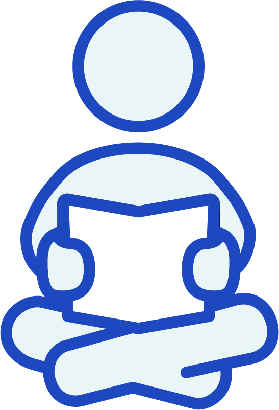 Young child reading book