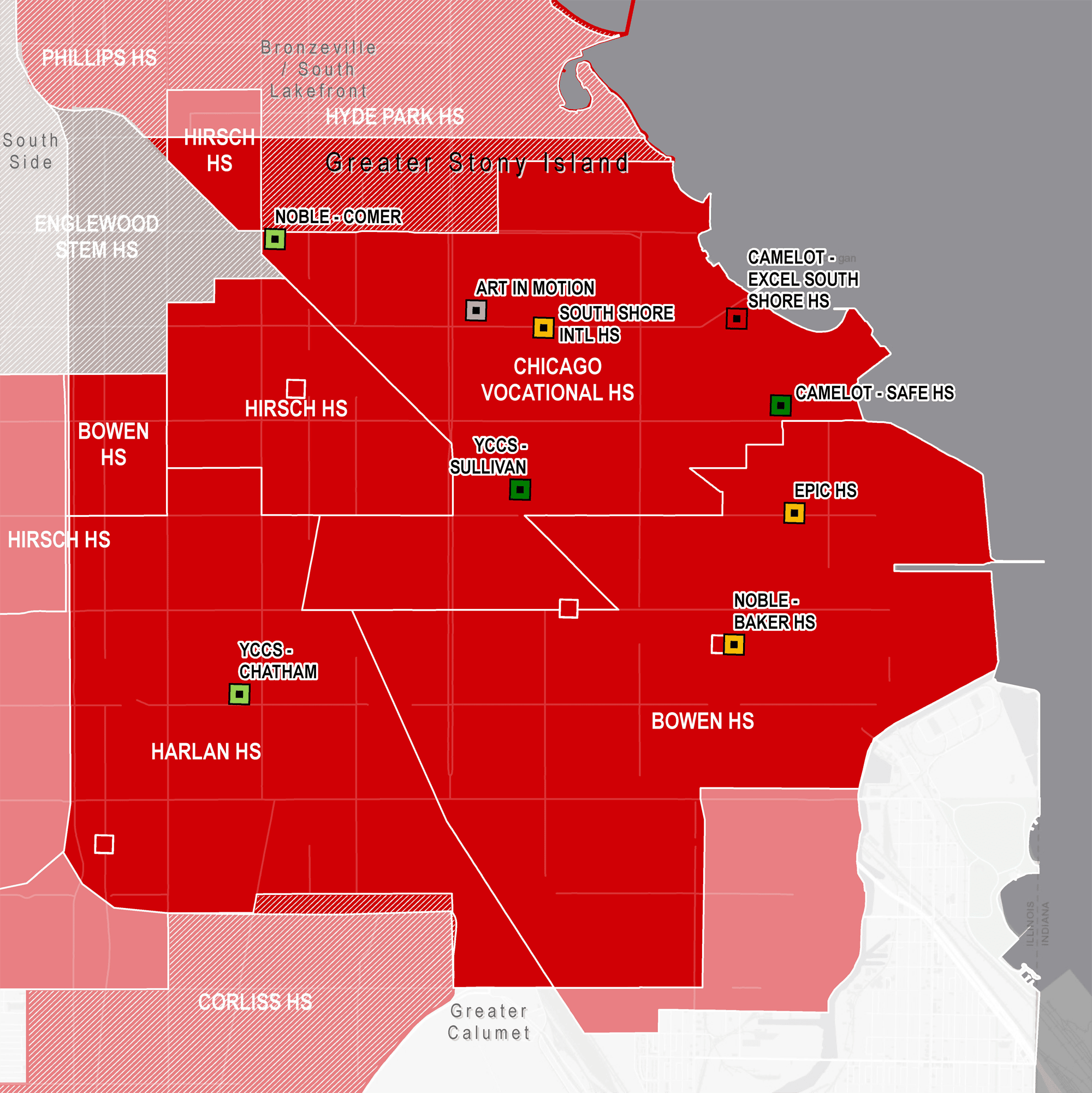 2020-21 High School Map