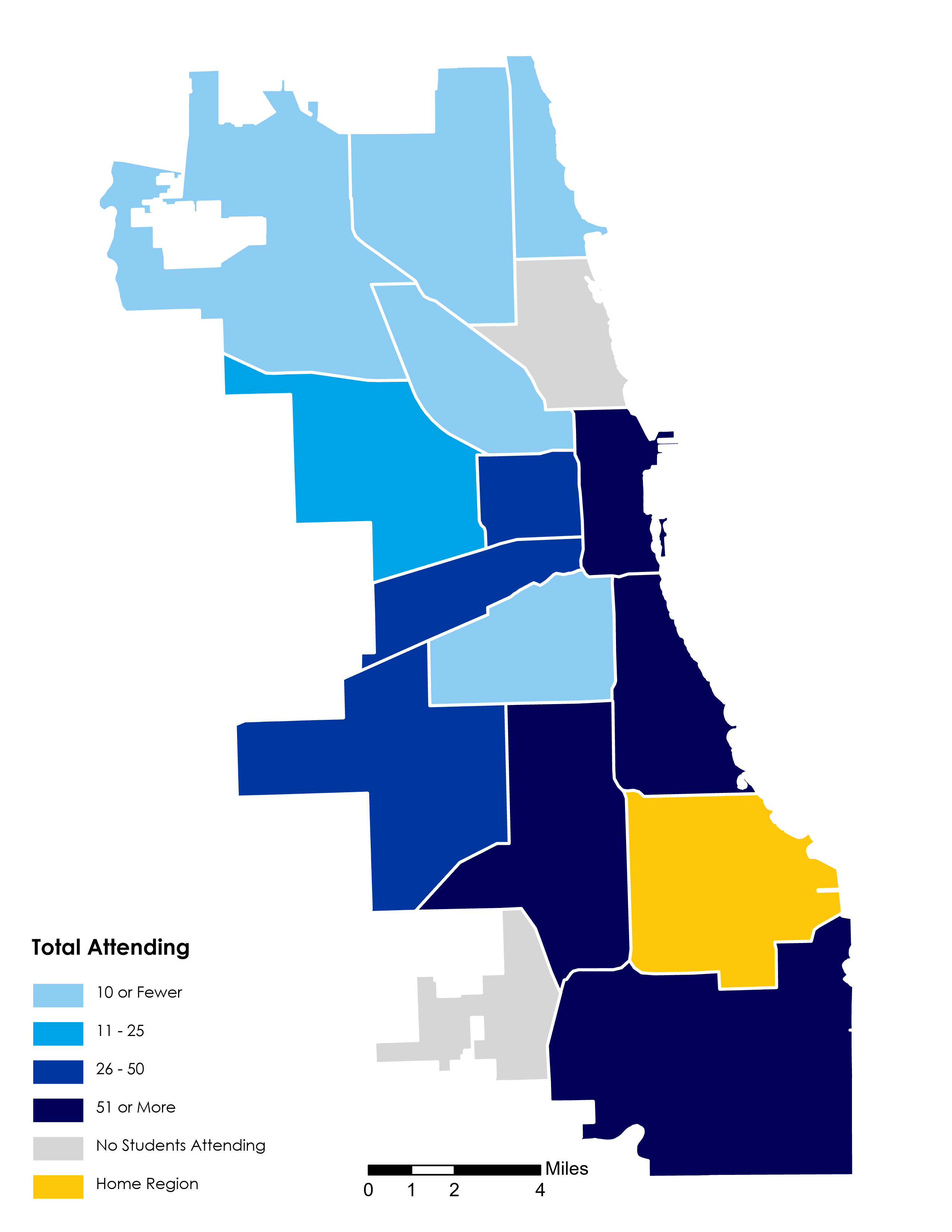 Choice Footprint Map Options students Greater Stony Island