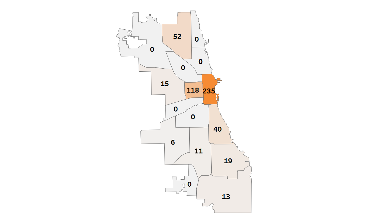 HS Program Density Map - Selective Enrollment