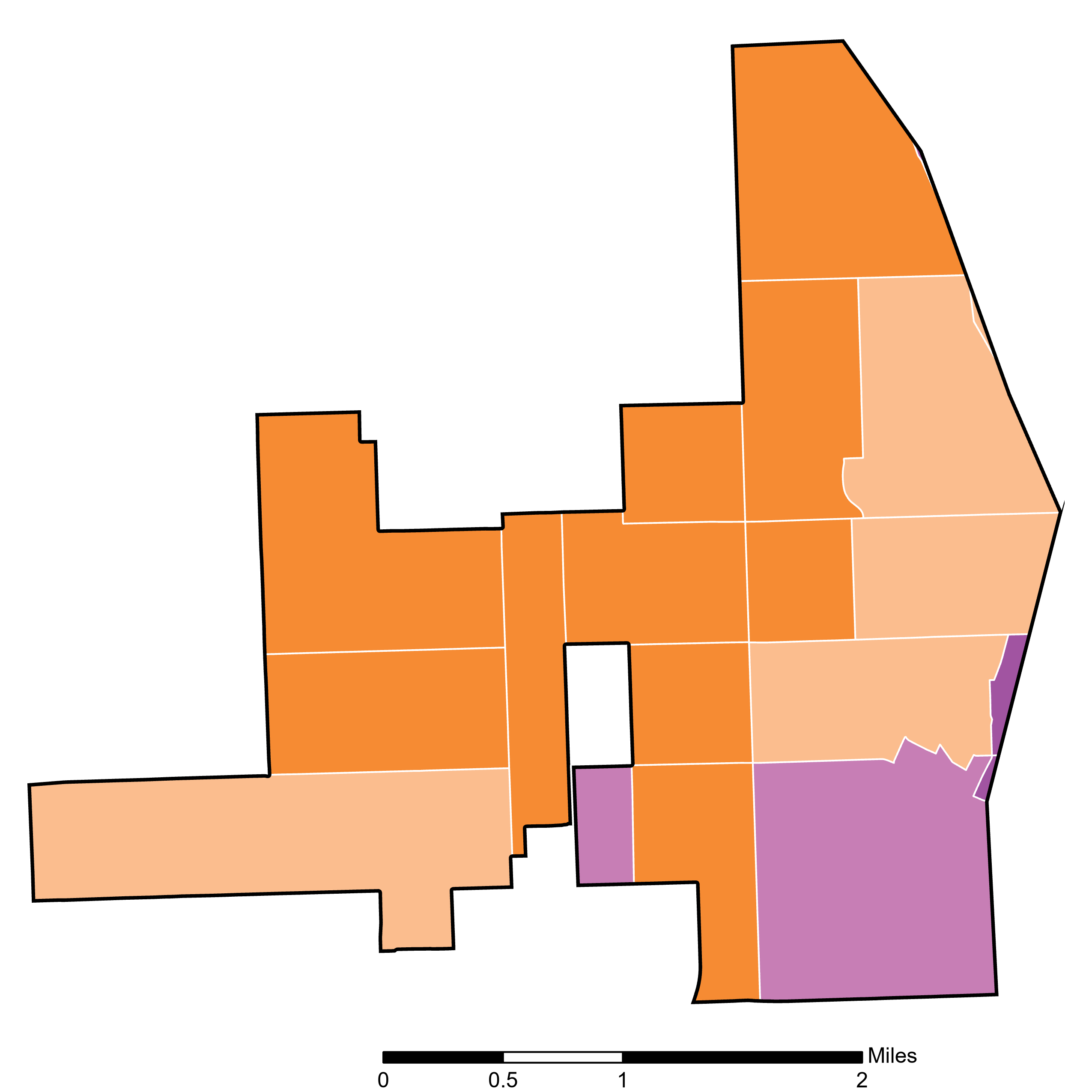 Median Income Map Far Southwest Side