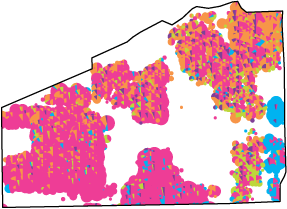 Race and Ethnicity map Greater Stockyards