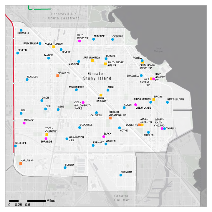 Region Map Greater Stony Island