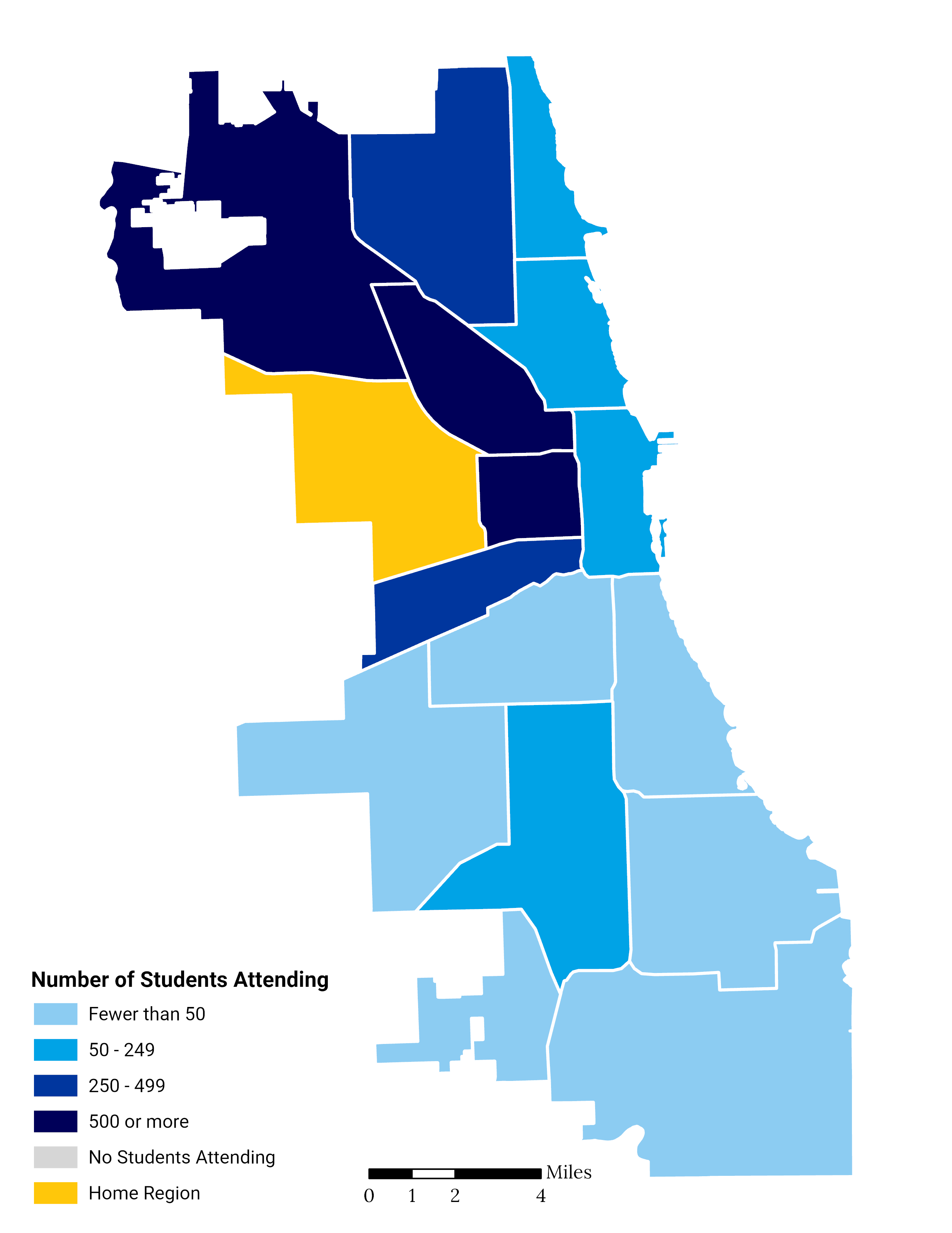 West Side Elementary School Choice Footprint Map