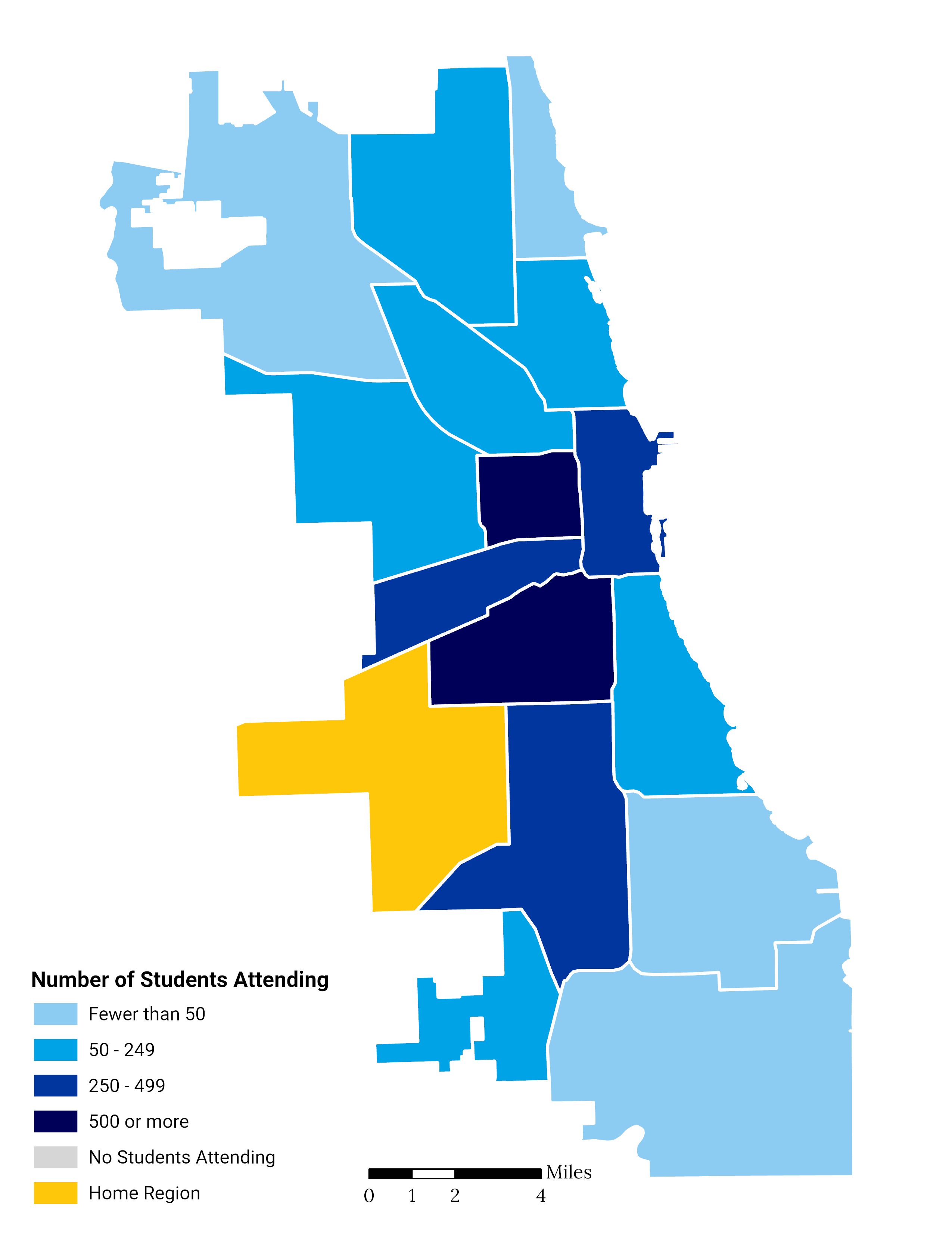 Greater Midway High School Choice Footprint Map