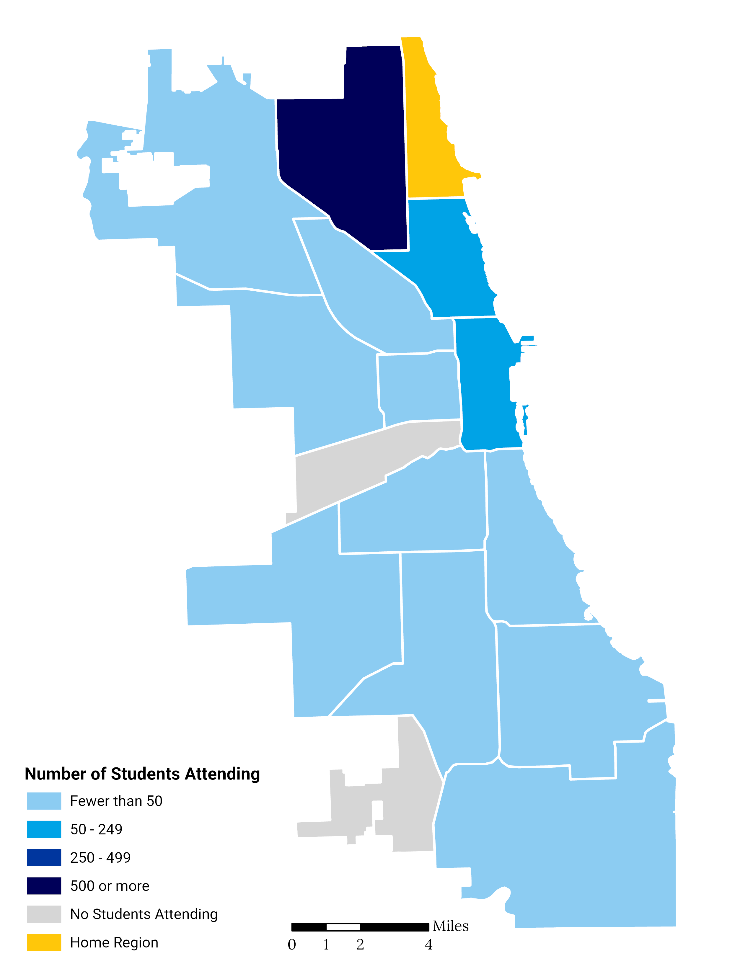 High School Choice Footprint Map North Lakefront.png