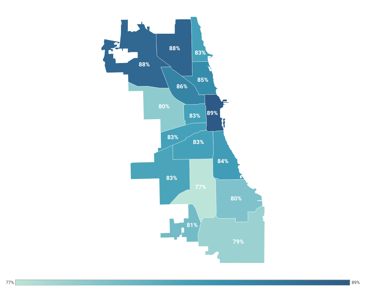 4-Year Graduation Rate by Home Region map