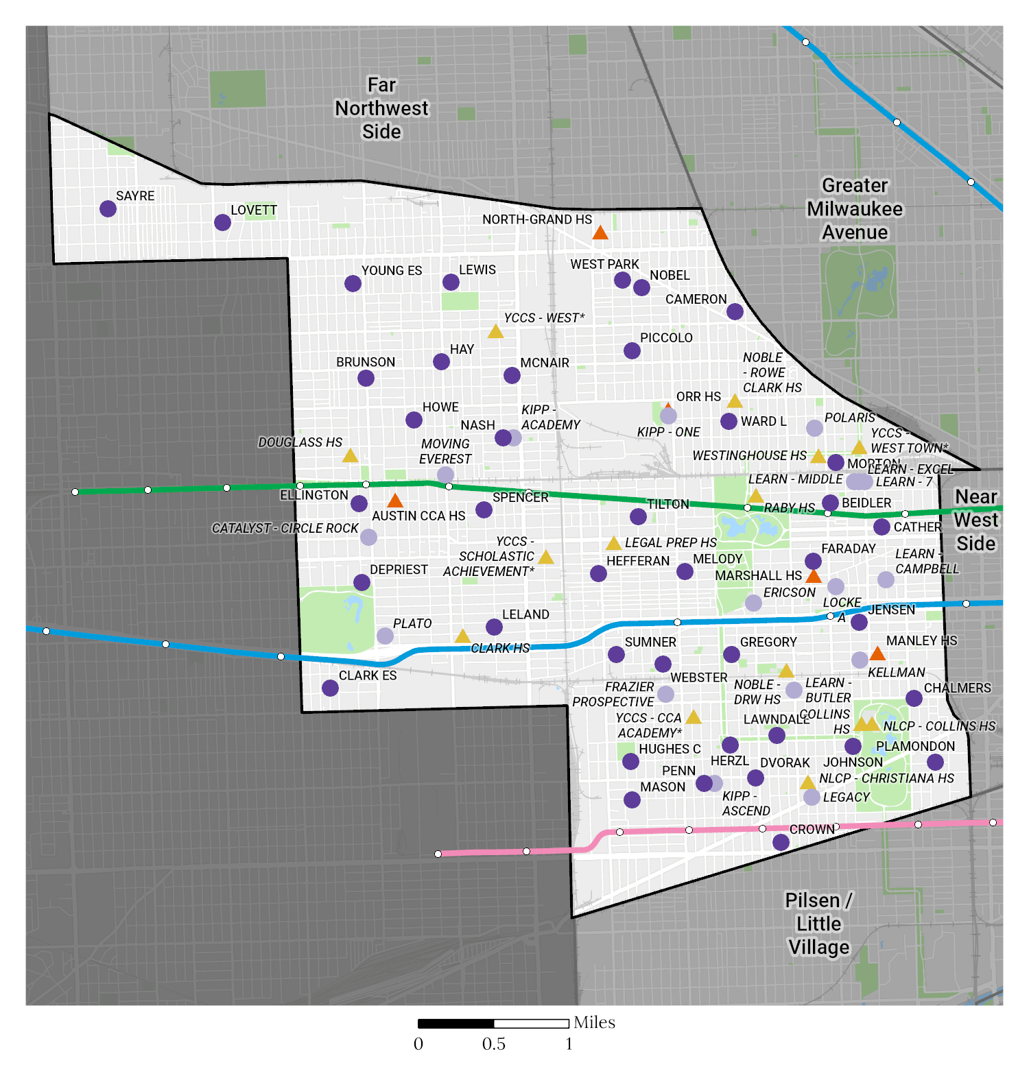 Region Map of West Side