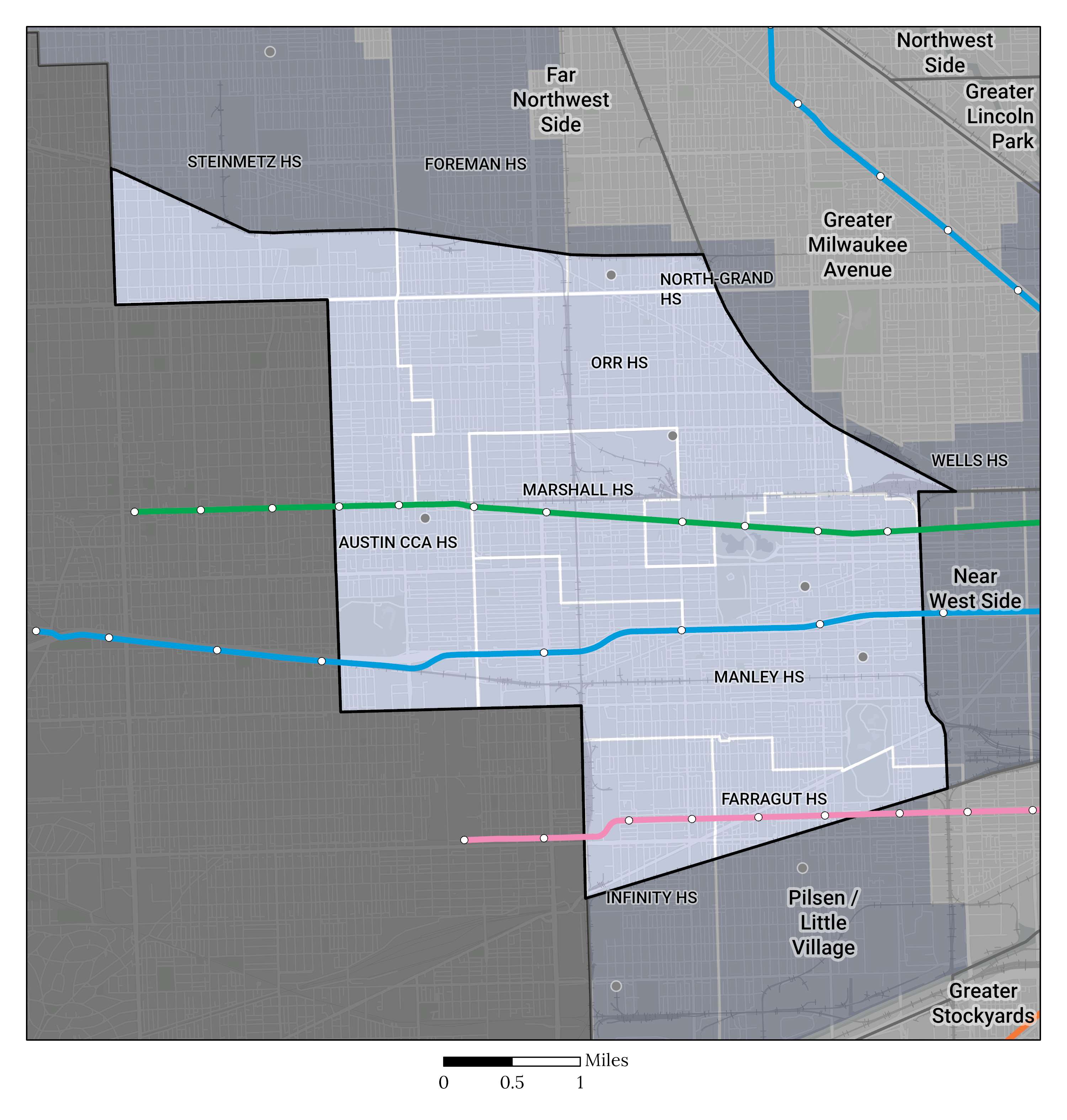 Attendance Area Map HS West Side