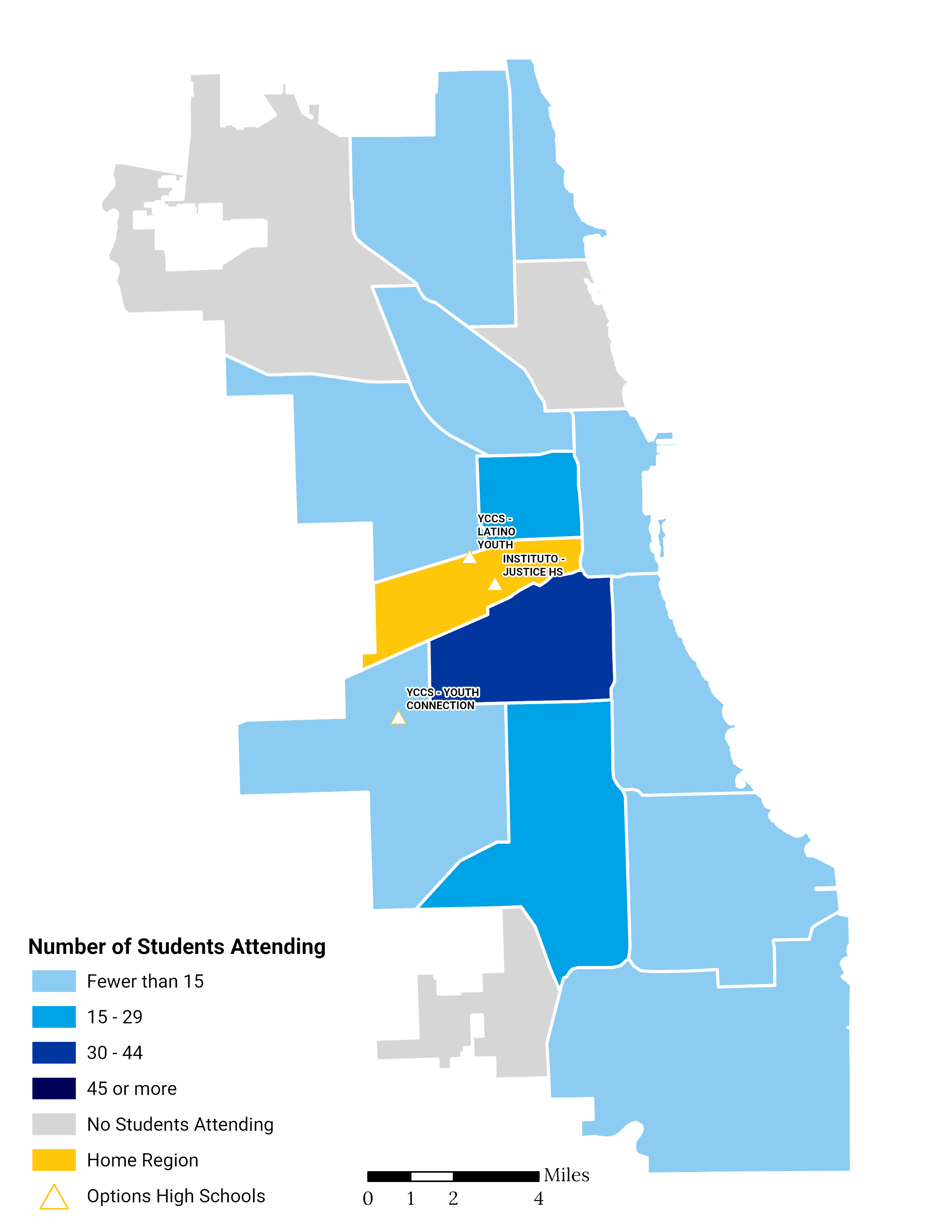 Options HS Choice Footprint Map of Pilsen Little Village