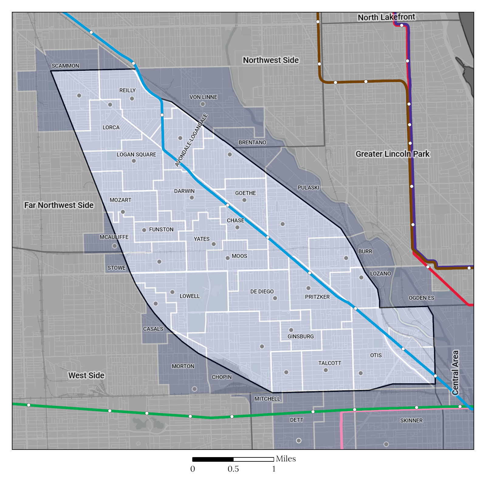 Greater Milwaukee Avenue Attendance Area Maps