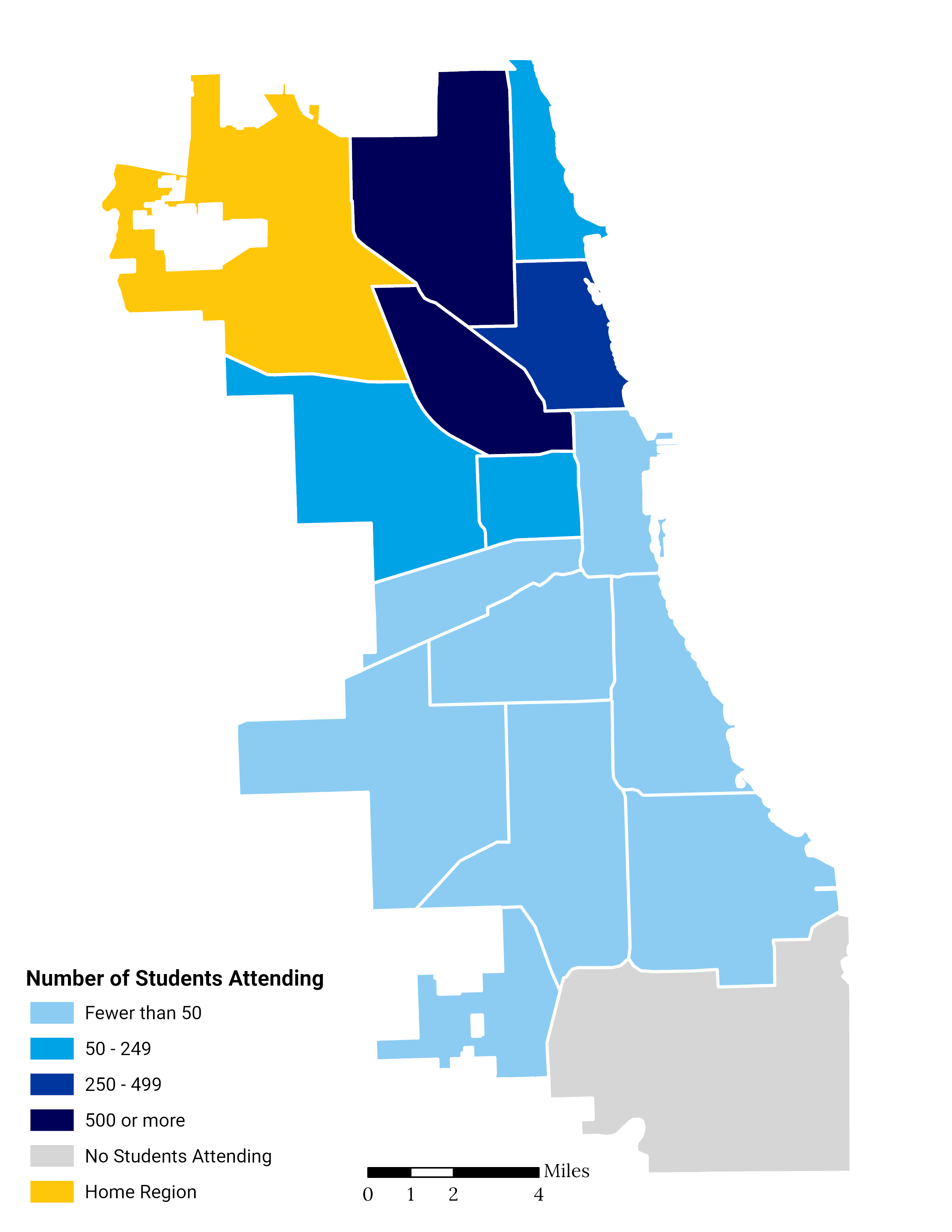 Far Northwest Side Elementary School Choice Footprint Map