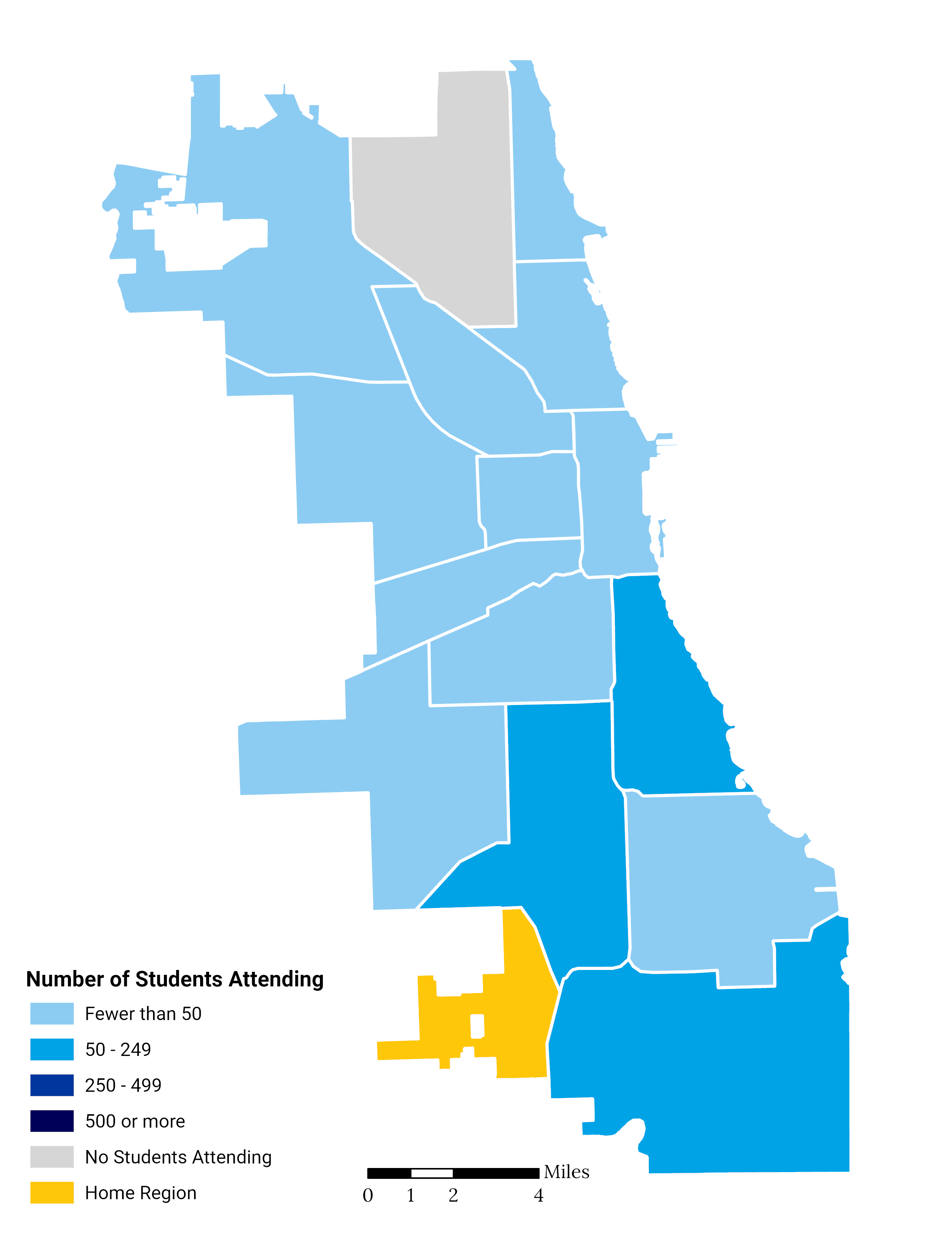 Elementary School Choice Footprint Map Far Southwest Side Southwest Side
