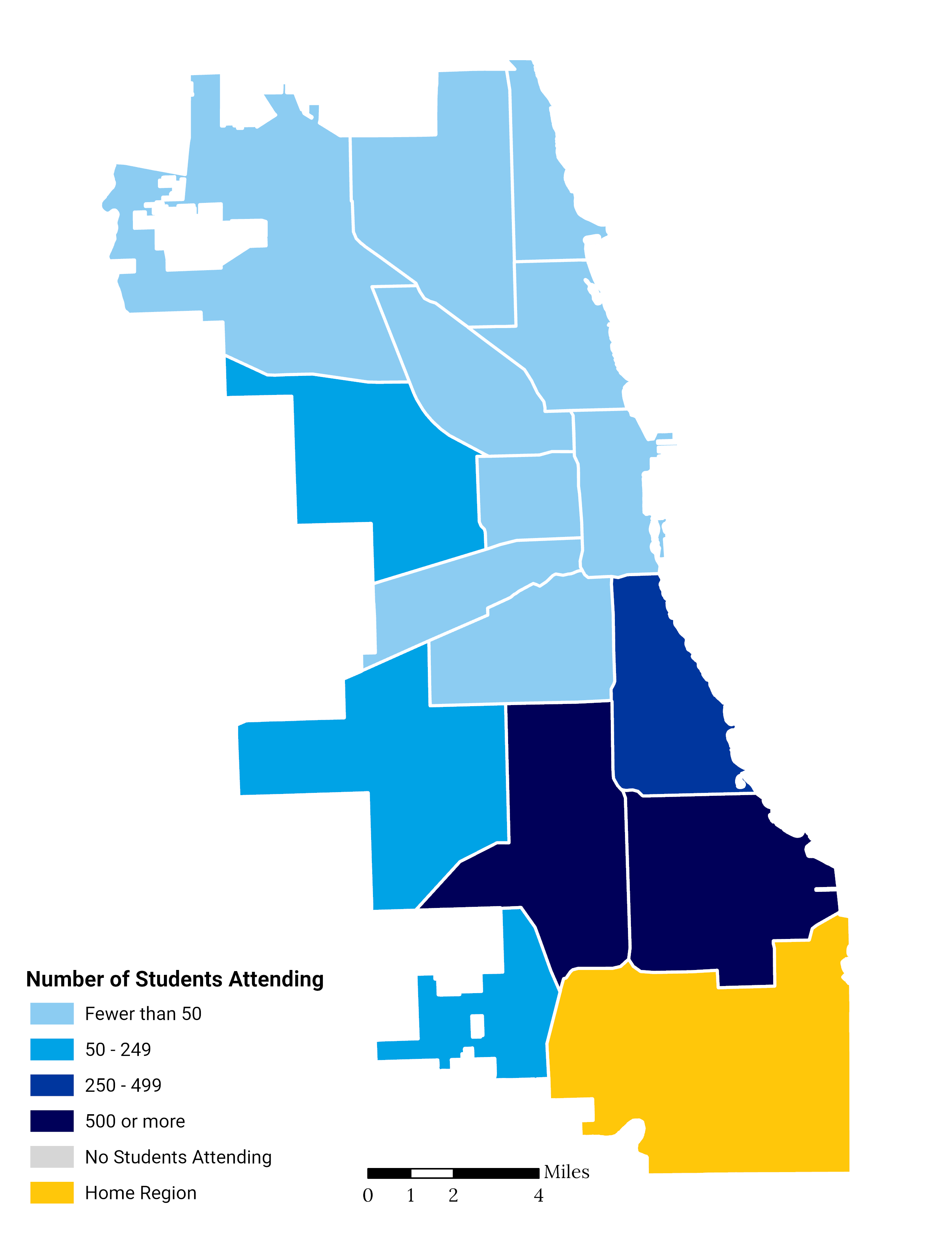 Greater Calumet Elementary School Choice Footprint Map