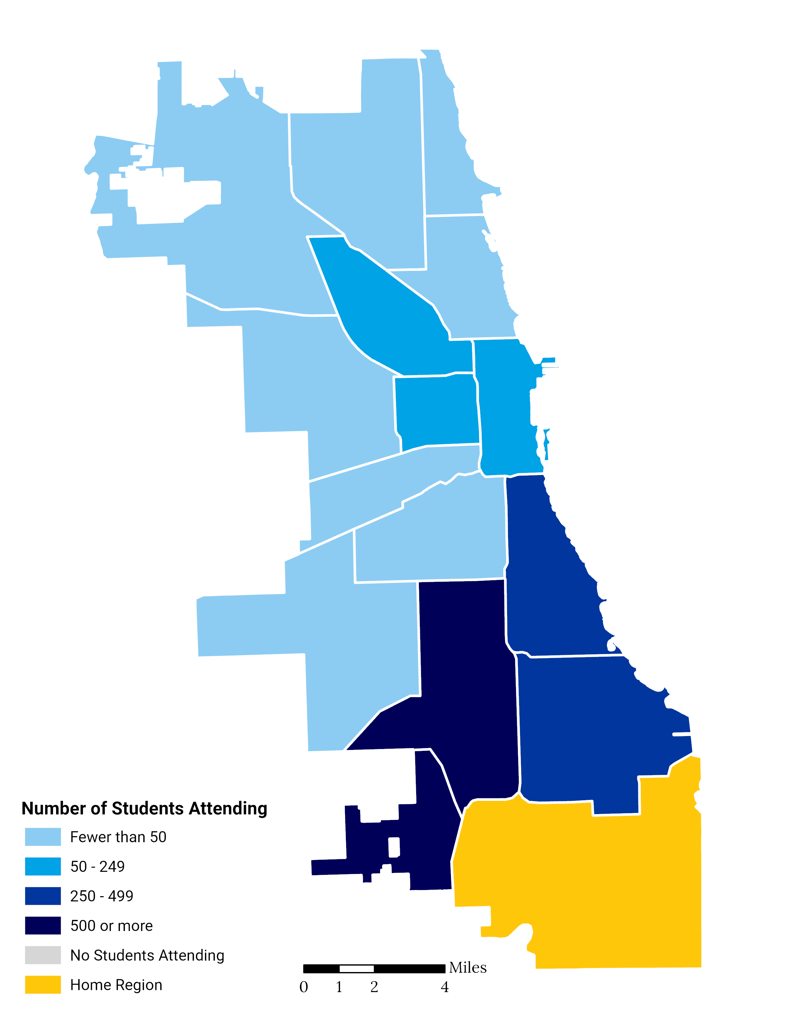 Greater Calumet High School Choice Footprint Map