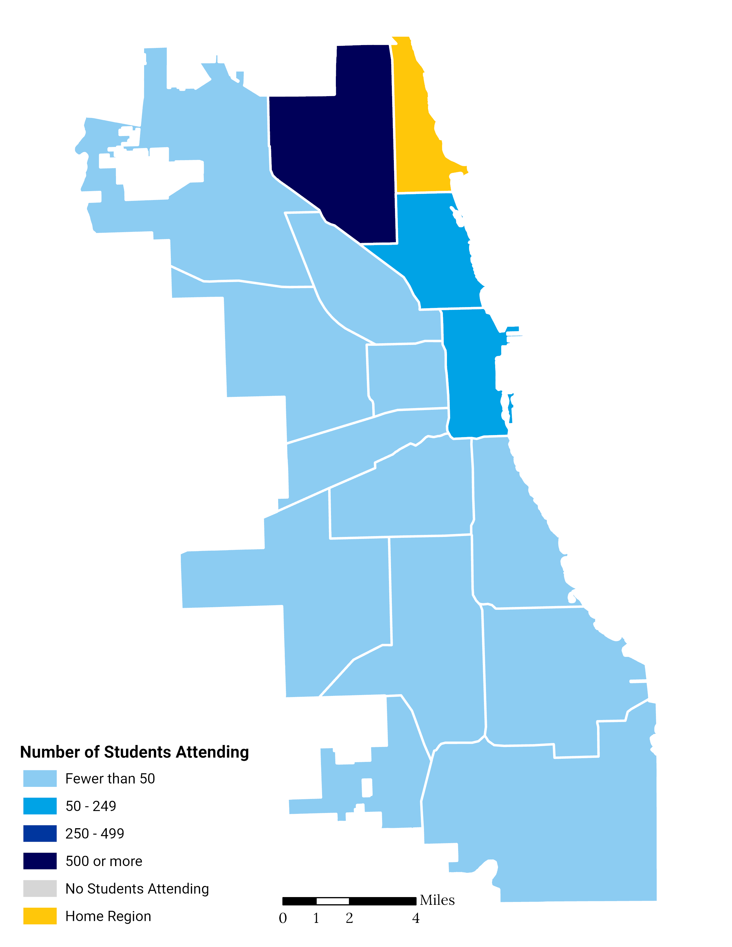 North Lakefront Elementary School Choice Footprint Map