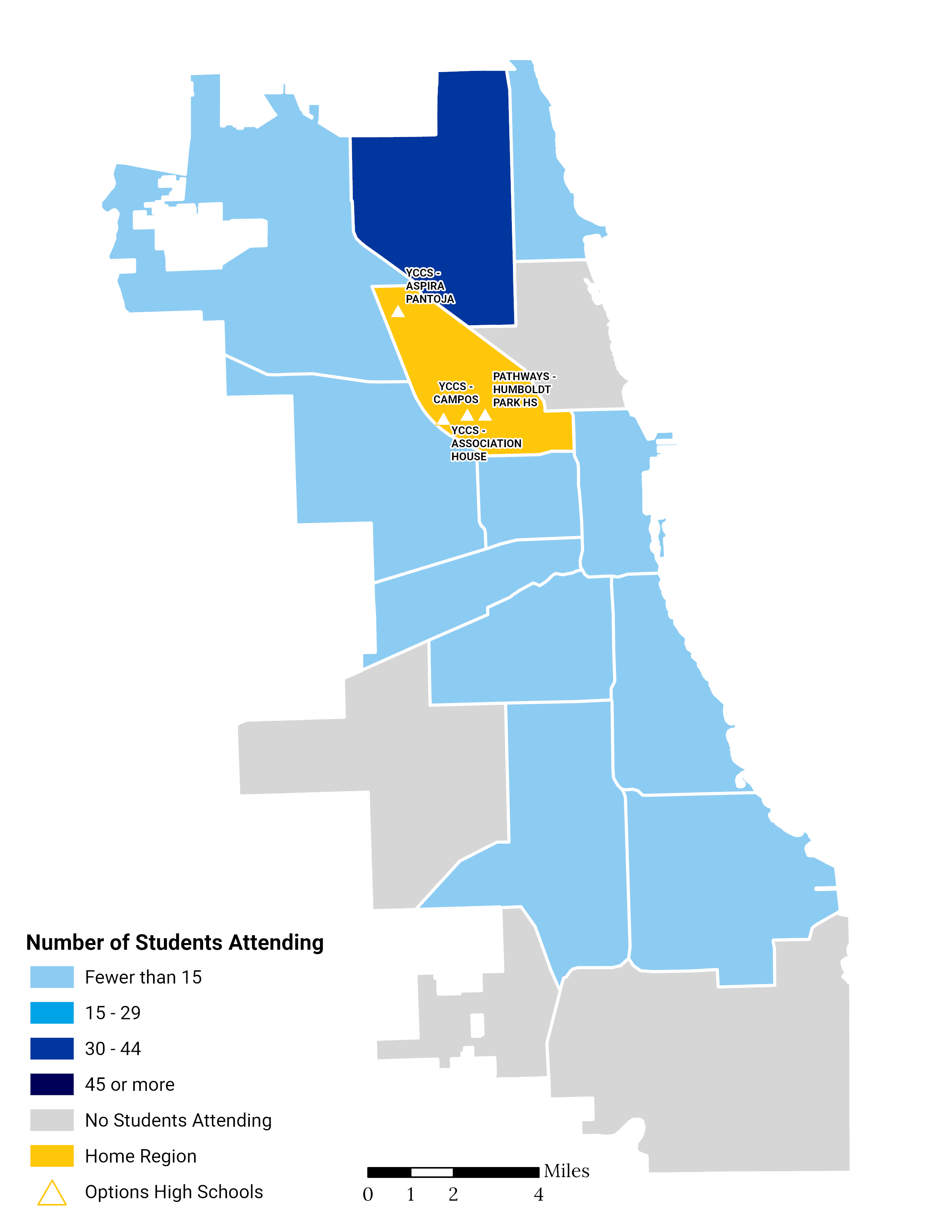 Options HS Choice Footprint Map Greater Milwaukee Avenue Milwaukee Avenue