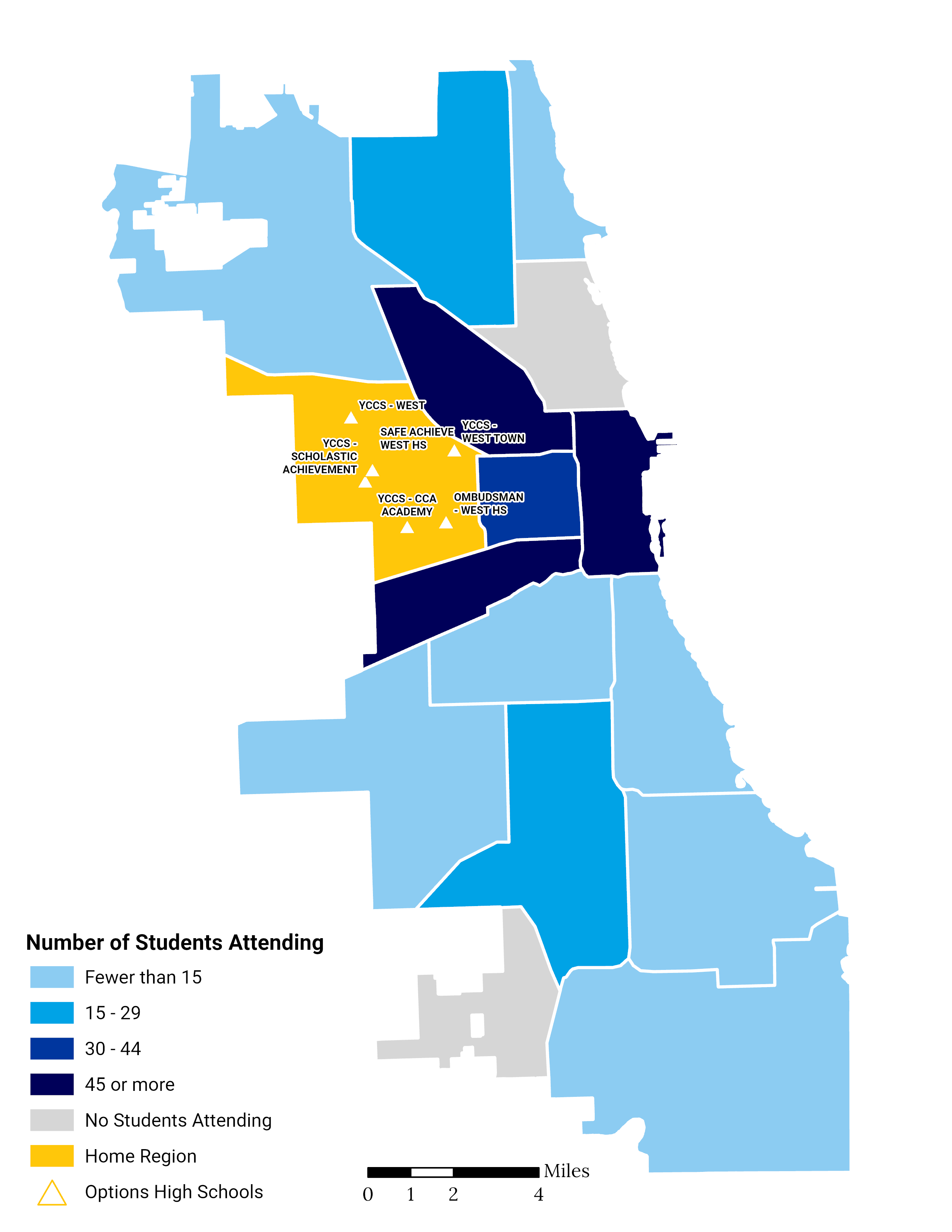 Options HS Choice Footprint Map West Side