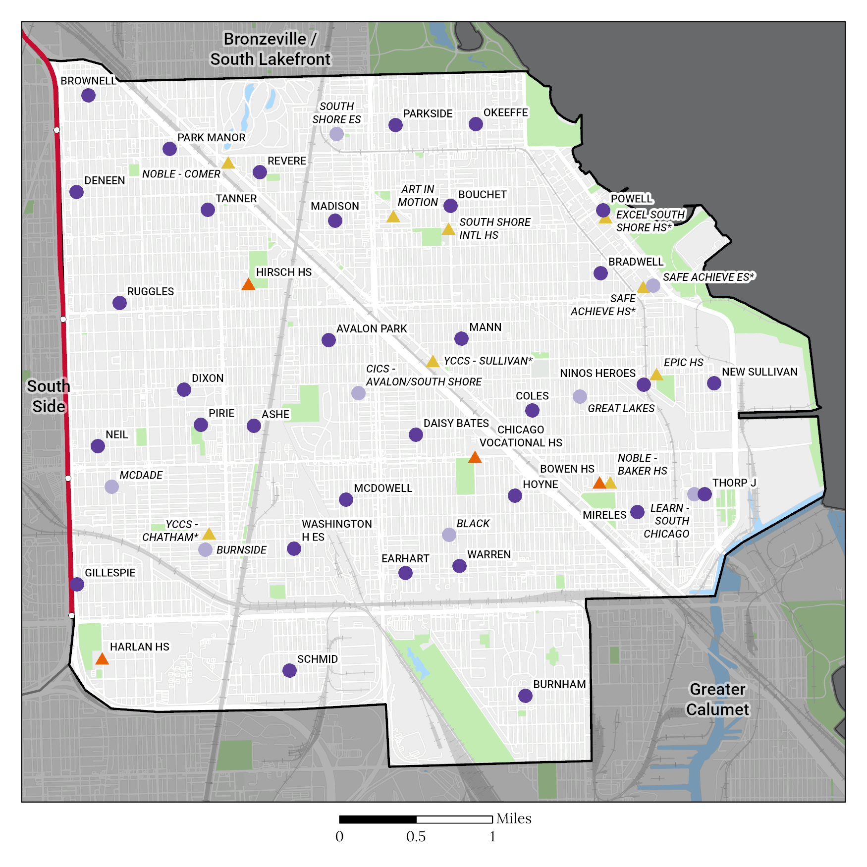 Region Map Greater Stony Island