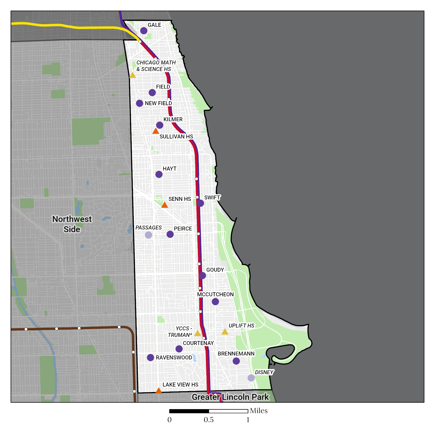 North Lakefront Region Map
