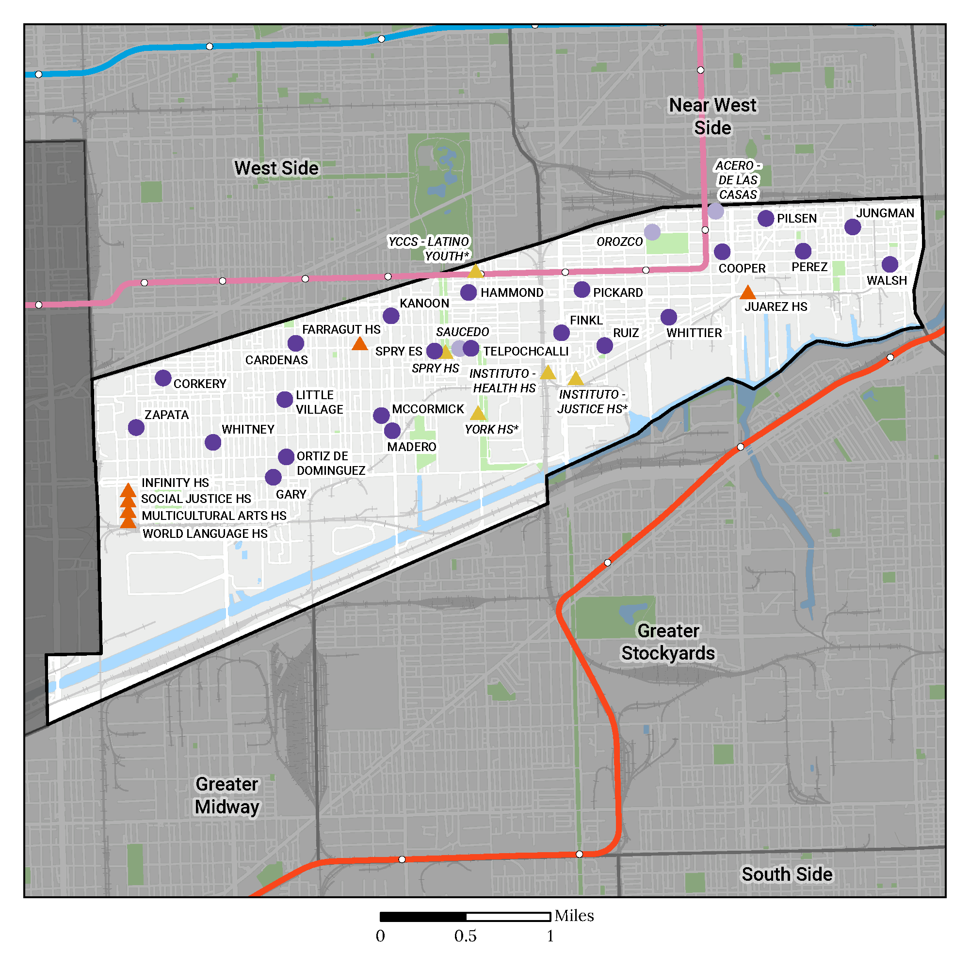 Region Map of Pilsen Little Village