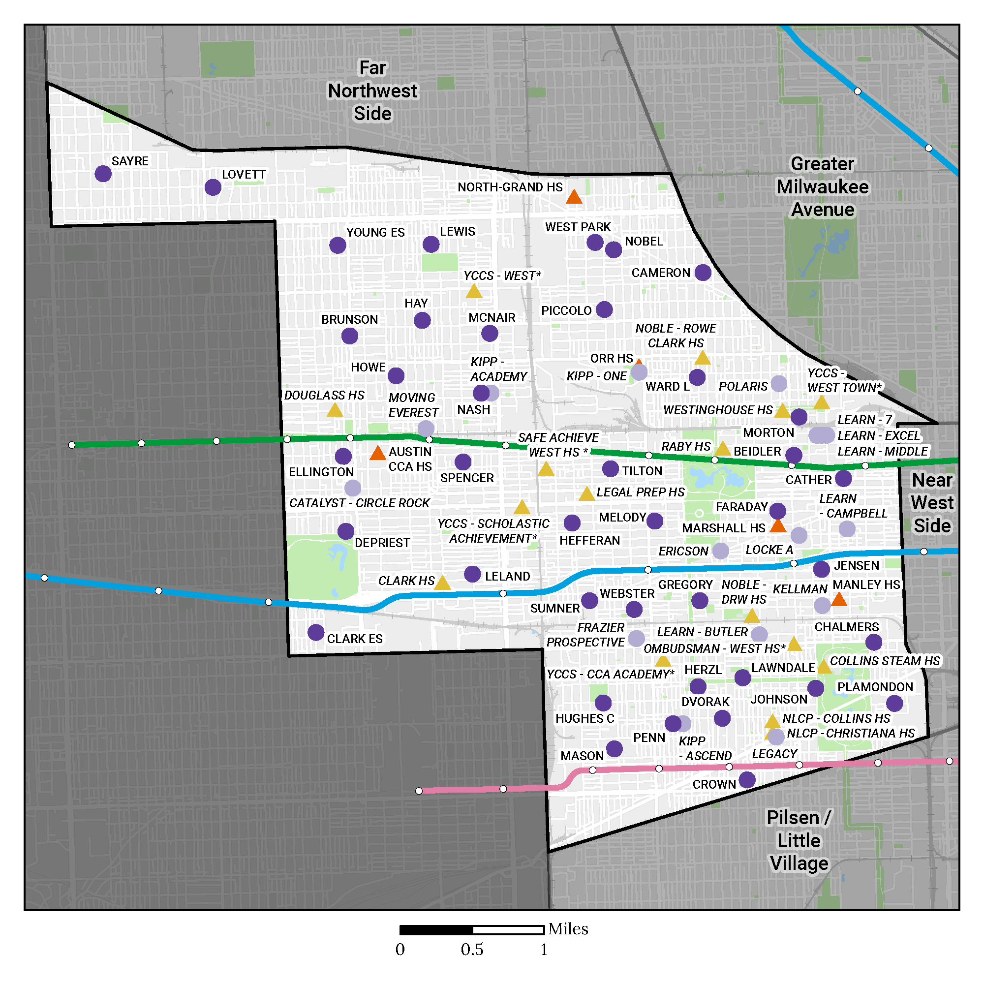 West Side Region Map