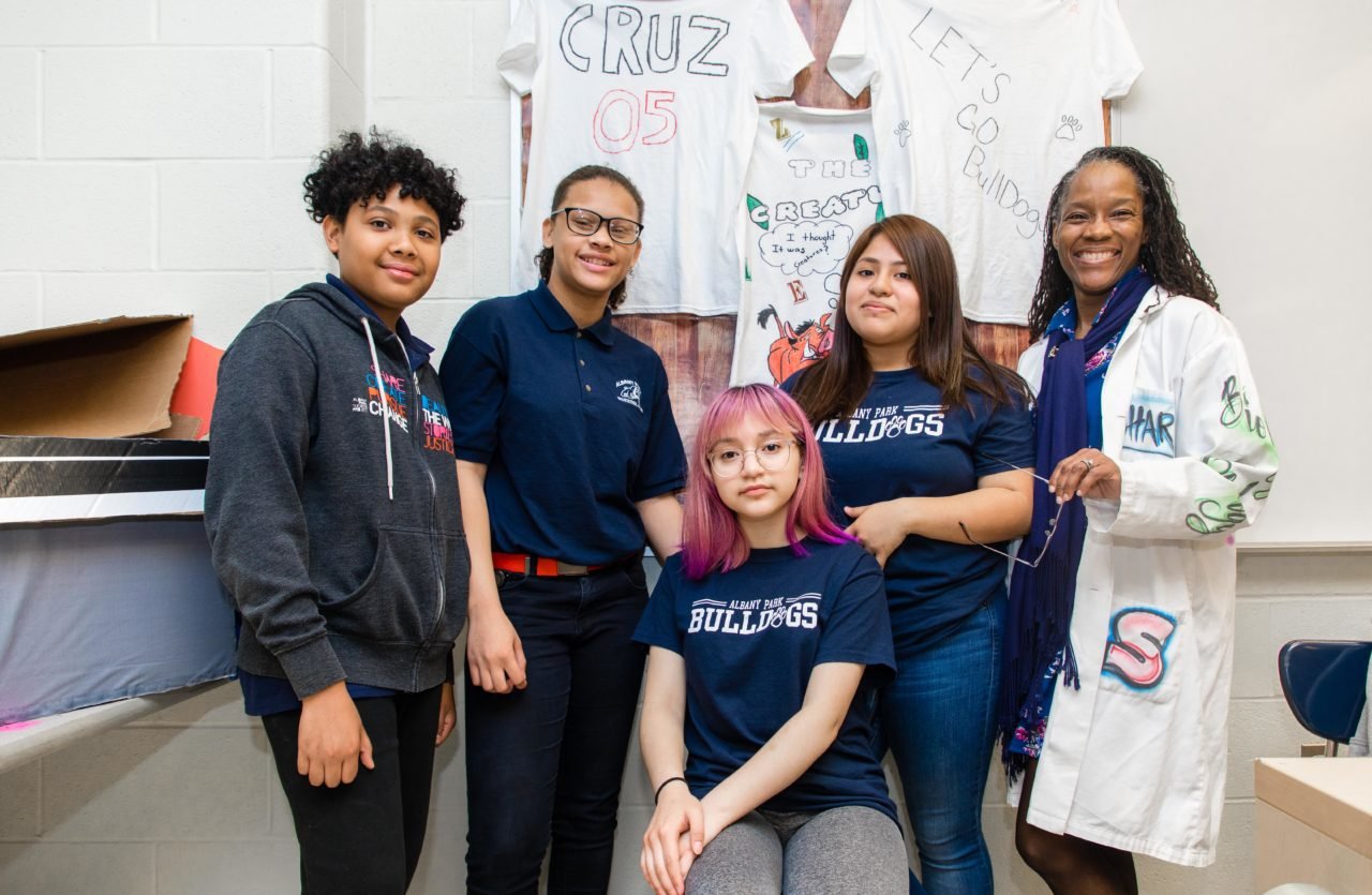 Travis Kiama, Zaria Taylor, Brenda Sagal, Lucrecia Ortiz, and Karoline Towner