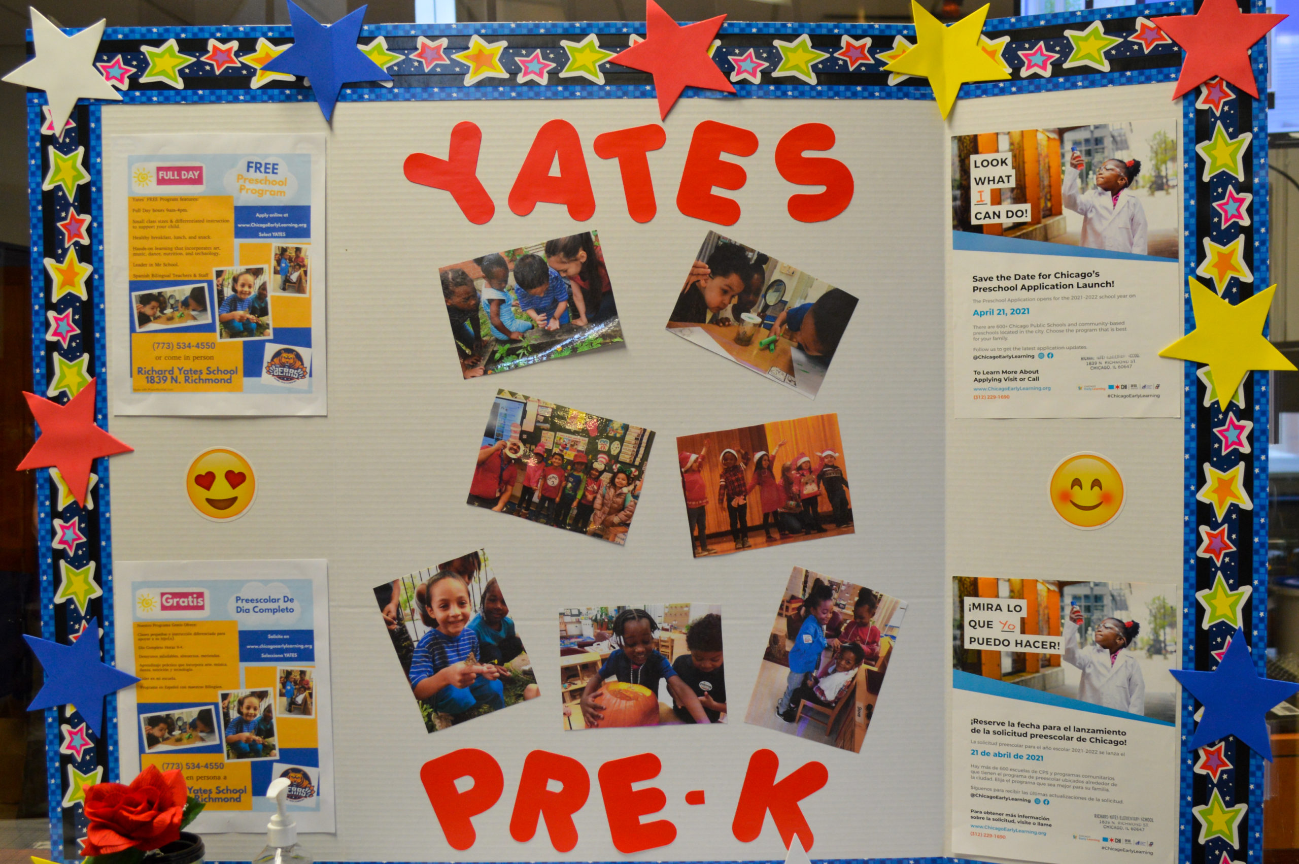 Yates Pre-K poster board