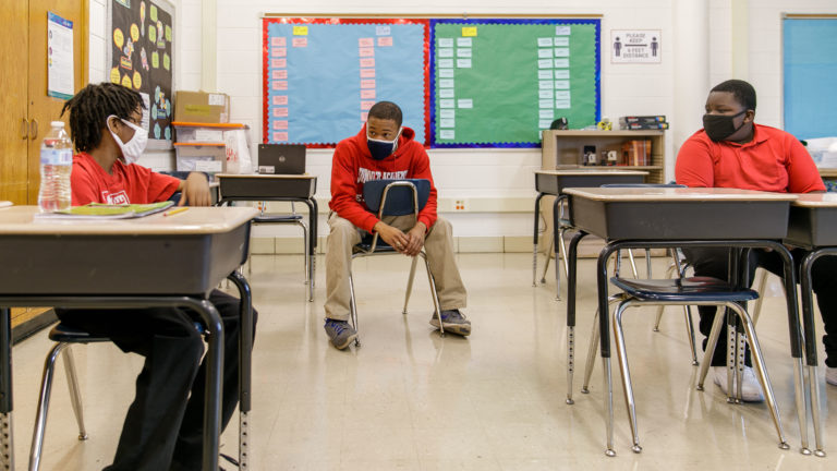 Students talking