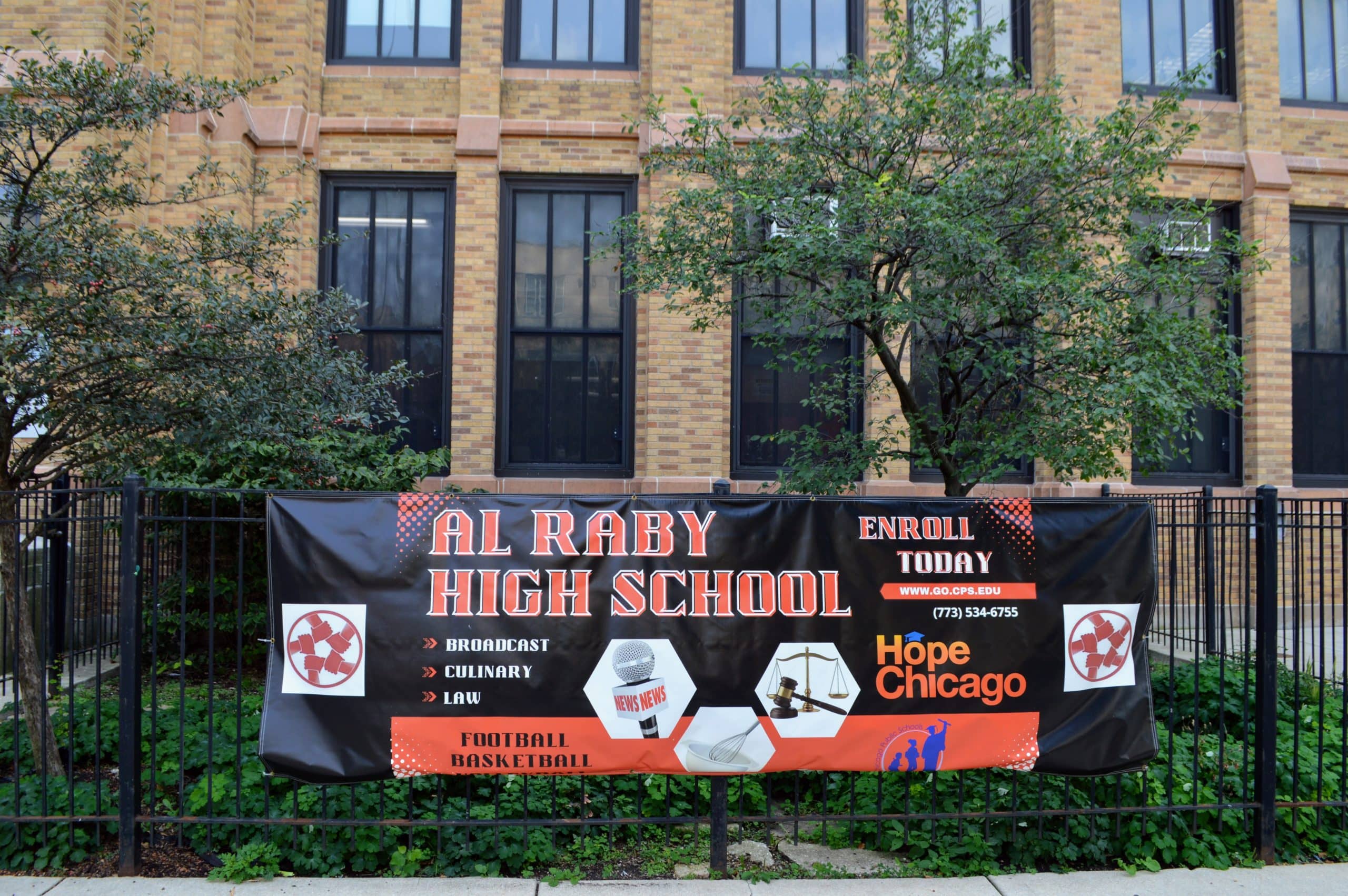 image outside Al Raby High School