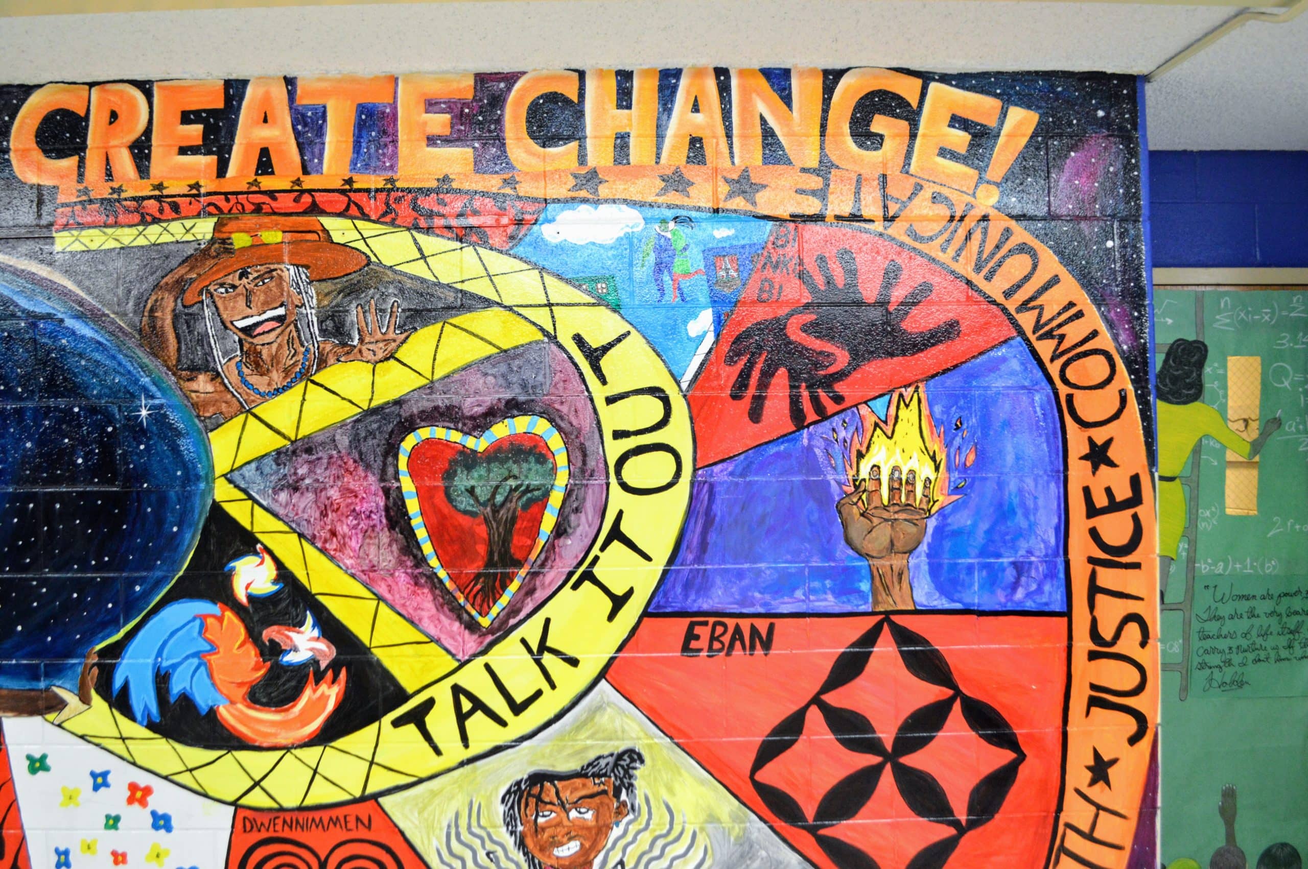 Mural at Kellman school