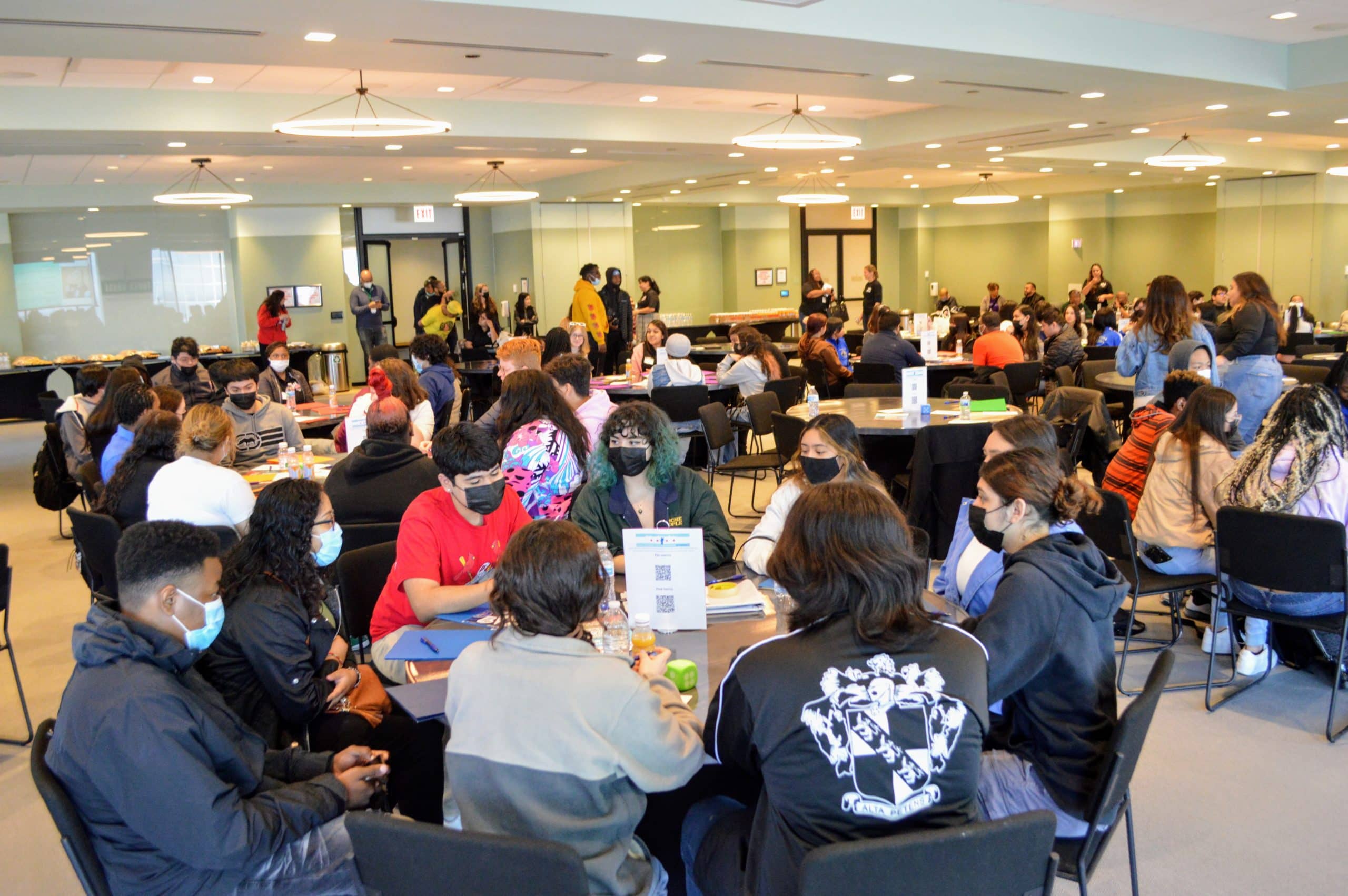 The event drew a diverse group of students who were eager to get to know their peers from other schools