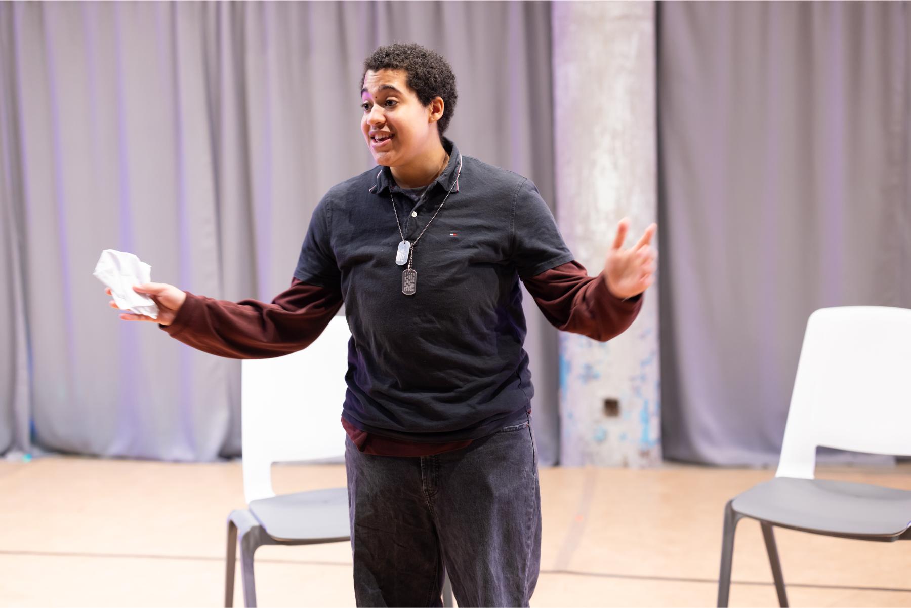 image of student presenter