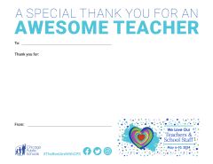 teacher thank you card